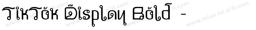 TikTok Display Bold下载字体转换
